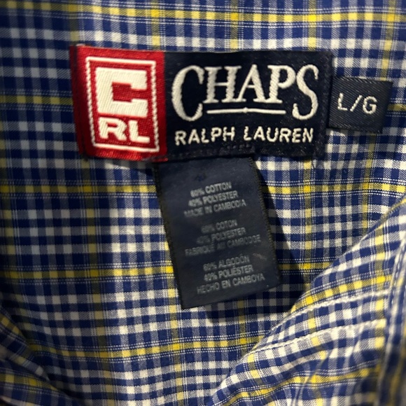 Men’s Ralph Lauren Chaps Short Sleeve Button Down aid Shirt - Picture 5 of 5
